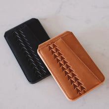 Load image into Gallery viewer, Shaka Tribe Malama Magnetic Wallet Stand - Tan