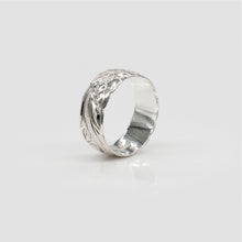 Load image into Gallery viewer, 92.5 Sterling Silver Isla 8mm Plumeria & Scroll Cut Out Ring