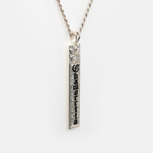 Load image into Gallery viewer, 92.5 Sterling Silver Chamorrita Custom Made to Order 8mm Plumeria and Scroll Vertical Pendant