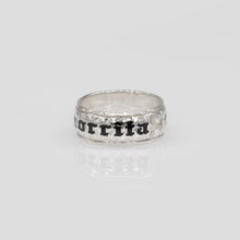 Load image into Gallery viewer, 92.5 Sterling Silver 8mm Chamorrita Plumeria and Scroll Ring