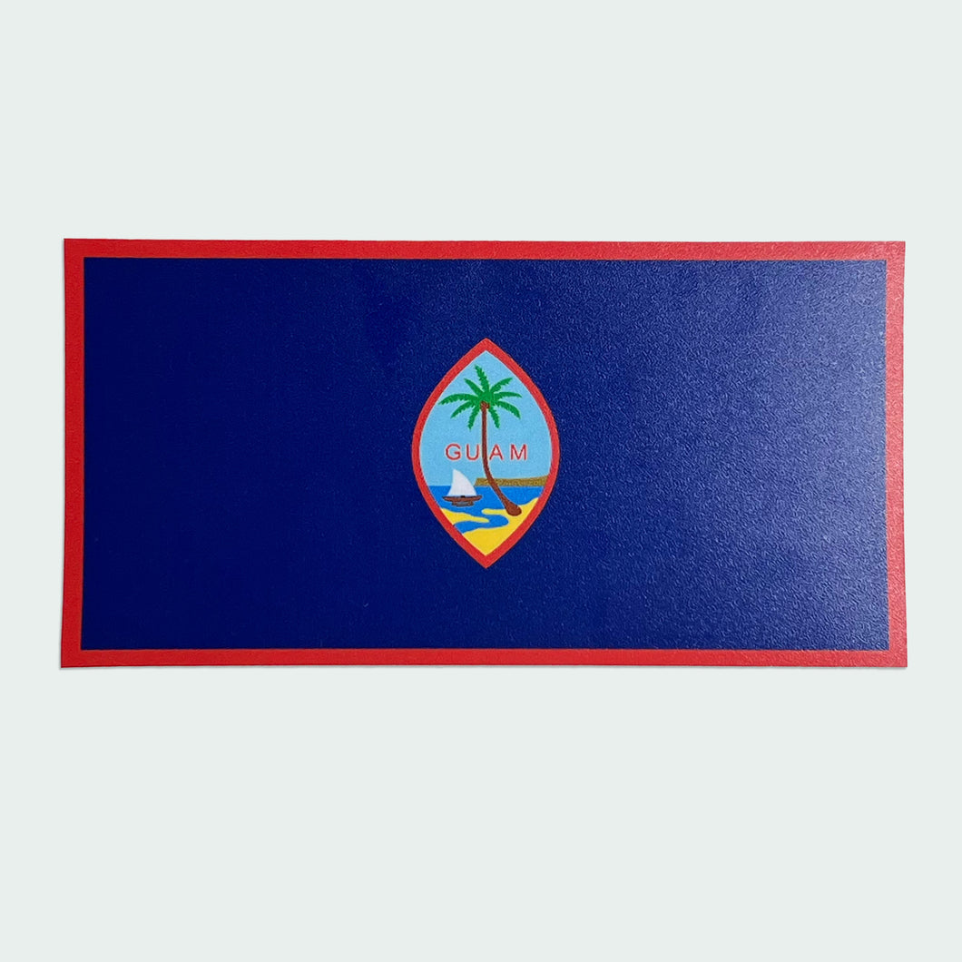 Guam Flag Sticker - Full Color Island