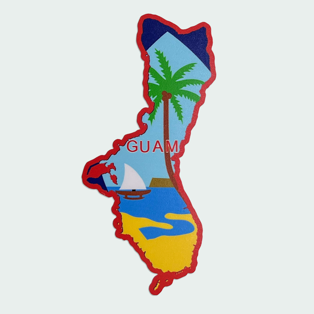 Guam Seal Sticker - Full Color Island