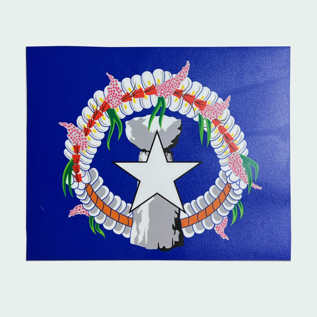 CNMI Flag Sticker - Full Color
