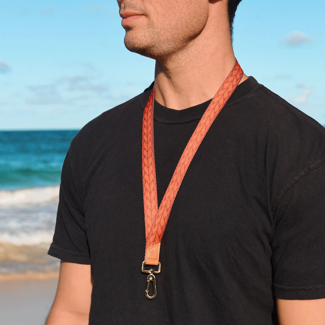 Courage - Red Pe'a Neck Lanyard