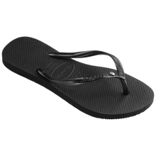 Load image into Gallery viewer, Havaianas Black Slim Crystal
