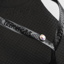 Load image into Gallery viewer, Havaianas Black Slim Crystal
