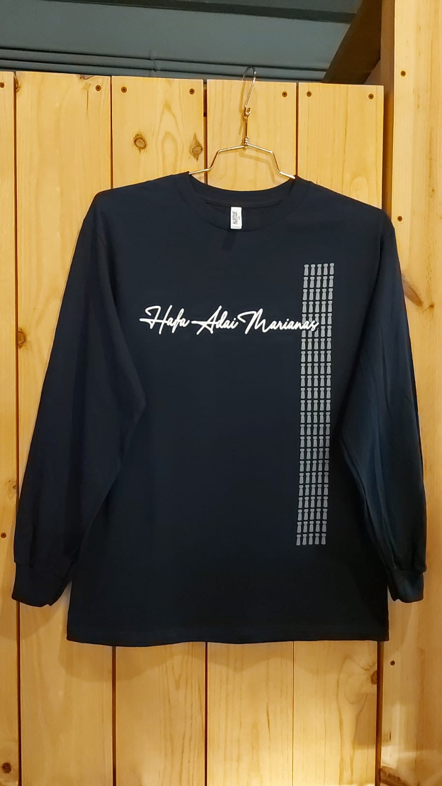 Hafa Adai Marianas Long Sleeve Tee - Latte Stone