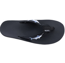 Load image into Gallery viewer, Men&#39;s - Scott Hawaii - Hokulea Slippers (Marlin Design) - Men&#39;s Mariner Footwear of Choice
